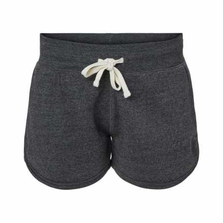 J America 8856JA Ladies Triblend Fleece Short