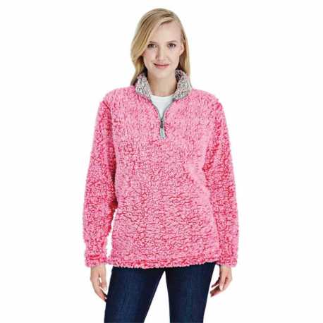 J America JA8451 Ladies Epic Sherpa Quarter-Zip