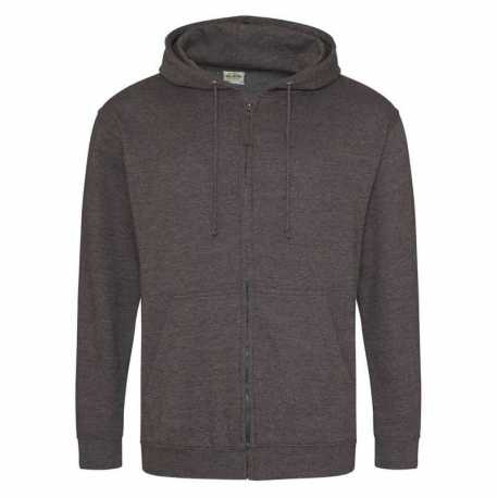 Just Hoods By AWDis JHA050 Men's Midweight College Full-Zip Hooded Sweatshirt
