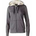 Holloway 229374 Ladies' Polyester Fleece Full Zip Hooded Artillery Sherpa Jacket