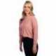 Next Level Apparel 9384 Ladies Cropped Pullover Hooded Sweatshirt