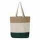 Q-Tees Q125900 11L Tri-Color Tote