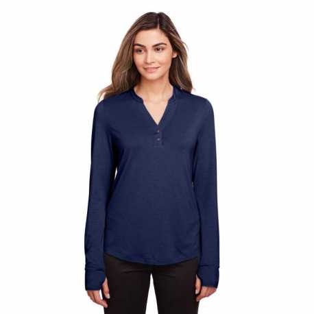 North End NE400W Ladies JAQ Snap-Up Stretch Performance Pullover