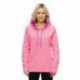 J America JA8616 Ladies Cosmic Contrast Fleece Hooded Sweatshirt