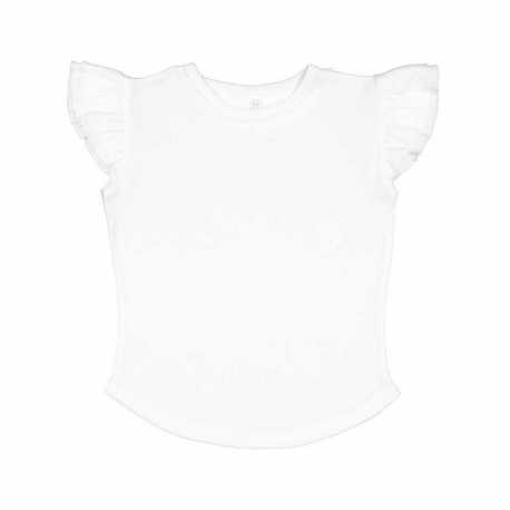 Rabbit Skins 3339 Toddler Flutter Sleeve T-Shirt