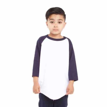 Shaka Wear SHRAGY Youth Three-Quarter Sleeve Raglan