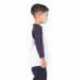 Shaka Wear SHRAGY Youth Three-Quarter Sleeve Raglan