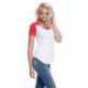 StarTee ST1432 Ladies CVC Varsity V-Neck T-Shirt