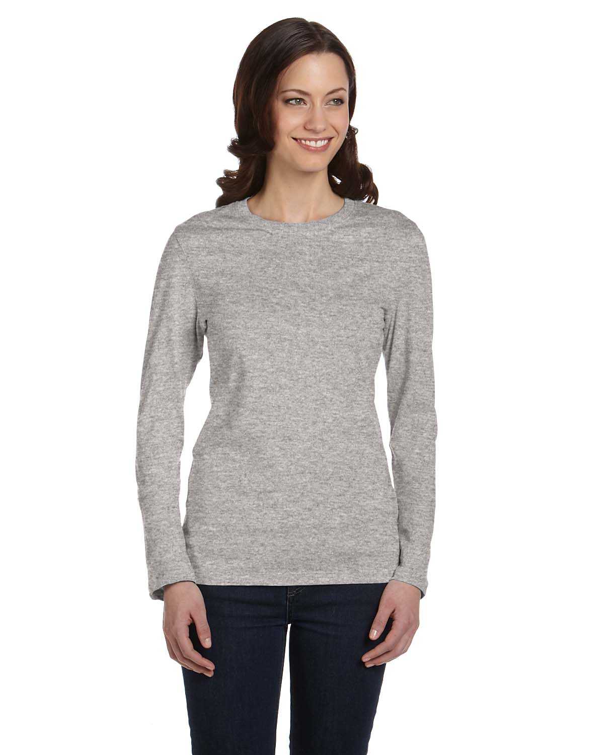 Bella + Canvas B6500 Ladies' Jersey Long-Sleeve T-Shirt | ApparelChoice.com