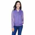 Devon & Jones DG796W Ladies Newbury Colorblock Melange Fleece Full-Zip