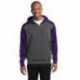 Sport-Tek ST249 Tech Fleece Colorblock 1/4-Zip Hooded Sweatshirt