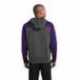 Sport-Tek ST249 Tech Fleece Colorblock 1/4-Zip Hooded Sweatshirt
