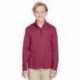 Team 365 TT31HY Youth Zone Sonic Heather Performance Quarter-Zip