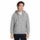 Team 365 TT97 Unisex Zone HydroSport Heavyweight Quarter-Zip Hooded Sweatshirt