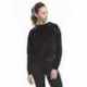 US Blanks US538 Ladies Velour Long Sleeve Crop T-Shirt