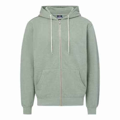MV Sport 2349 Retro Heather Full-Zip Hooded Sweatshirt