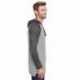 LAT 6917 Men's Hooded Raglan Long Sleeve Fine Jersey T-Shirt