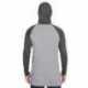LAT 6917 Men's Hooded Raglan Long Sleeve Fine Jersey T-Shirt