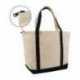 Liberty Bags 8873 XL Zippered Cotton Canvas Resort Tote