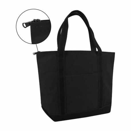 Liberty Bags 8873 XL Zippered Cotton Canvas Resort Tote