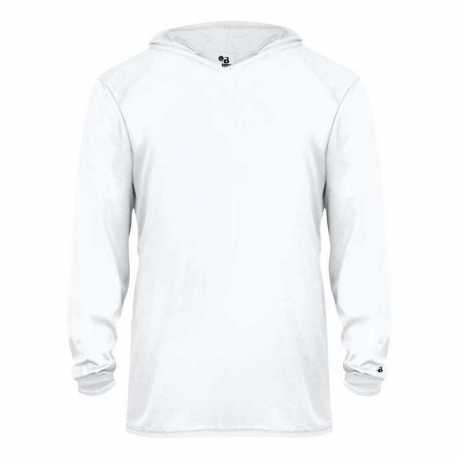 Badger 2105 Youth B-Core Long Sleeve Hooded T-Shirt