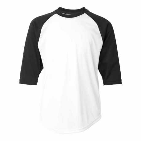 Badger 2133 Youth B-Core 3/4 Sleeve Baseball T-Shirt