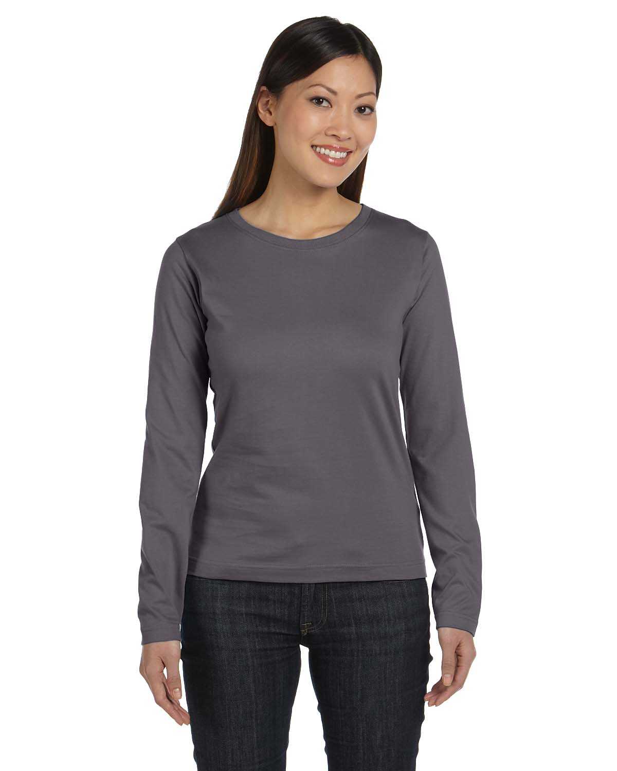 Download LAT 3588 Ladies' Long Sleeve Premium Jersey T-Shirt ...