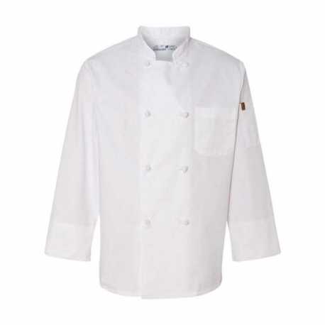 Chef Designs 0414 Eight Knot Button Chef Coat with Thermometer Pocket