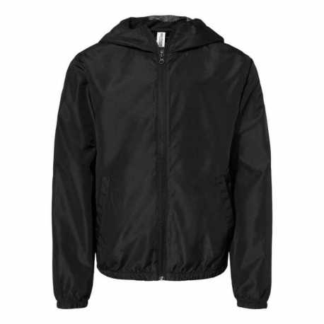 Independent Trading Co. EXP24YWZ Youth Lightweight Windbreaker Full-Zip Jacket