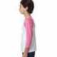 Next Level Apparel 3352 Youth CVC Three-Quarter Sleeve Raglan