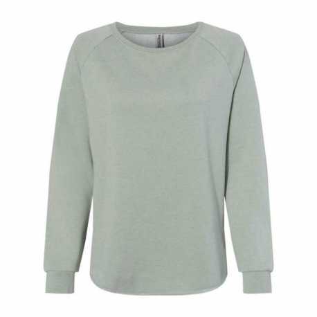 Independent Trading Co. PRM2000 Women's California Wave Wash Crewneck Sweatshirt