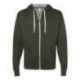 Independent Trading Co. PRM90HTZ Heathered French Terry Full-Zip Hooded Sweatshirt