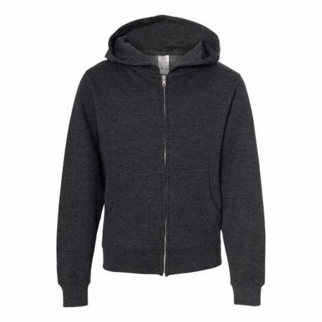 Independent Trading Co. SS4001YZ Youth Midweight Full-Zip Hooded Sweatshirt