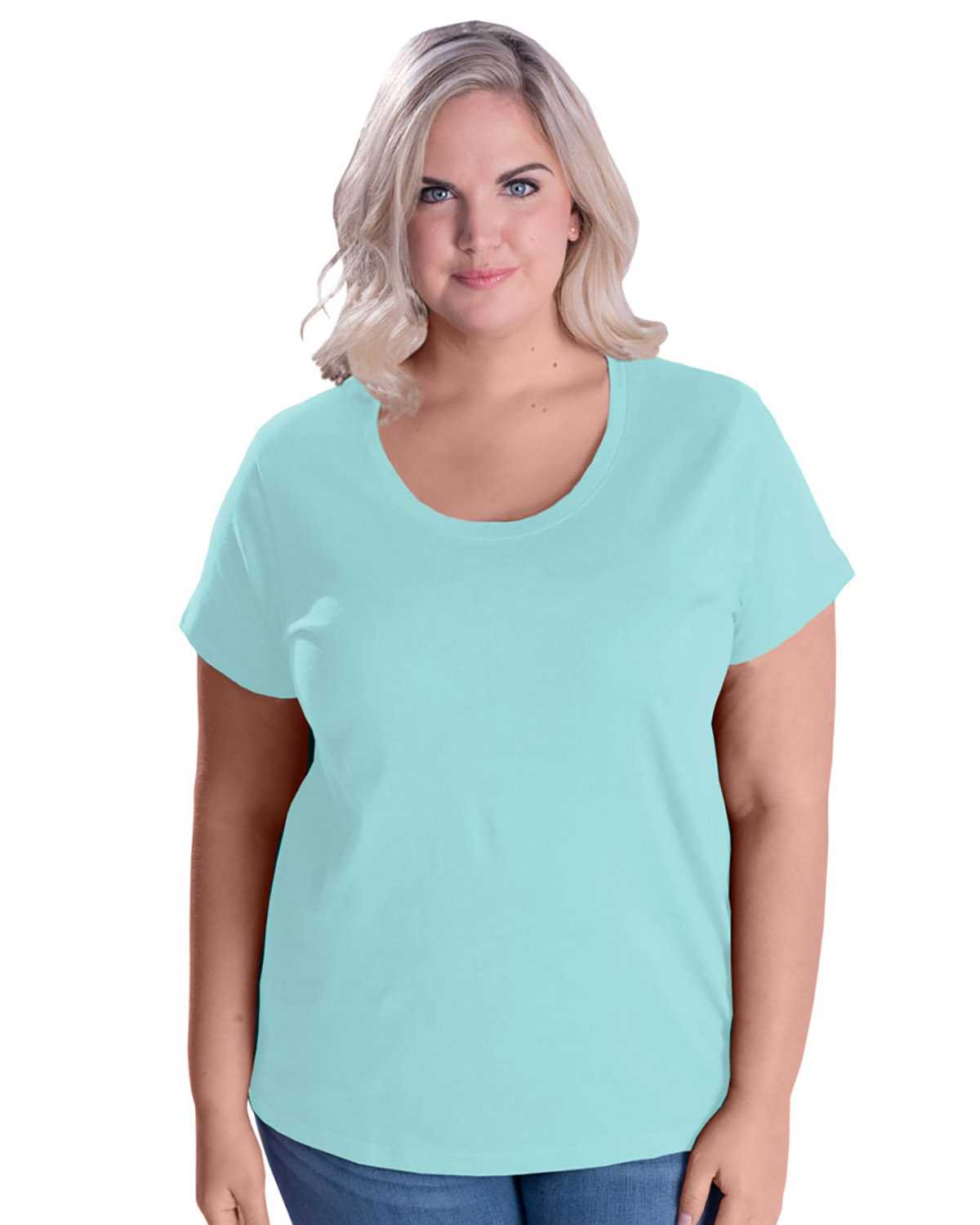 LAT 3804 Ladies' Curvy Premium Jersey T-Shirt | ApparelChoice.com