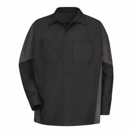Red Kap SY10 Long Sleeve Automotive Crew Shirt