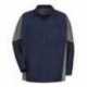 Red Kap SY10 Long Sleeve Automotive Crew Shirt