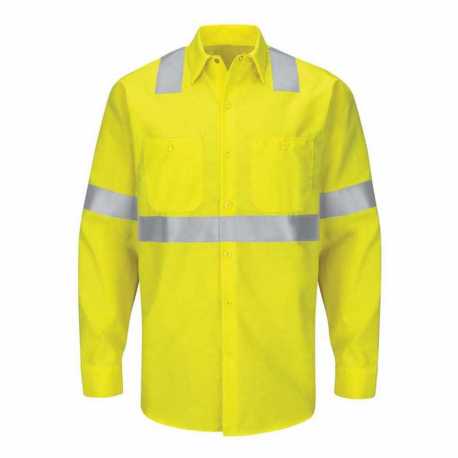 Red Kap SY14 Enhanced & Hi-Visibility Long Sleeve Work Shirt