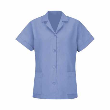 Red Kap TP23 Women's Loose Fit Short Sleeve Button Smock