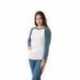 Next Level Apparel 6051 Unisex Triblend Three-Quarter Sleeve Raglan