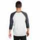 Next Level Apparel 6051 Unisex Triblend Three-Quarter Sleeve Raglan