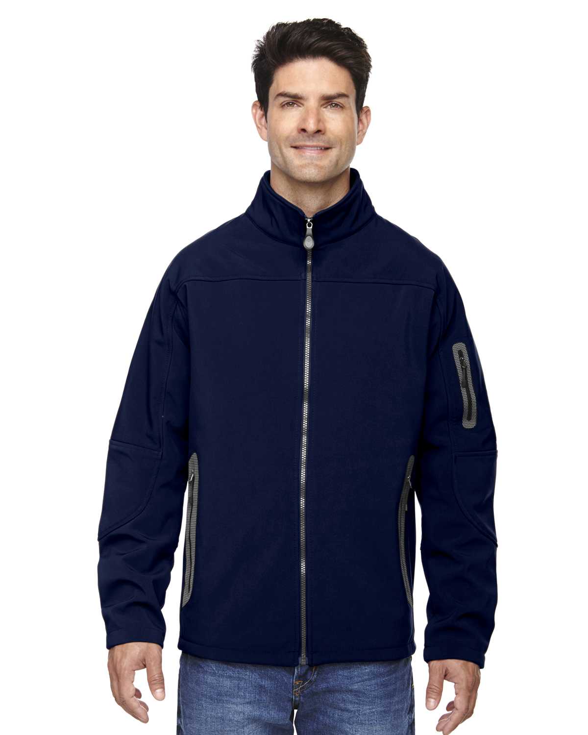 North End 88138 Men's Three-Layer Fleece Bonded Soft Shell Technical ...