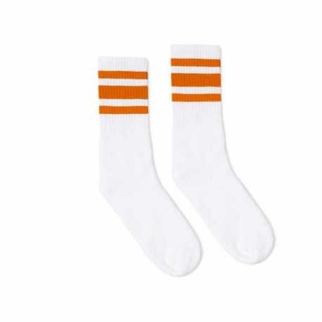SOCCO SC100 USA-Made Striped Crew Socks