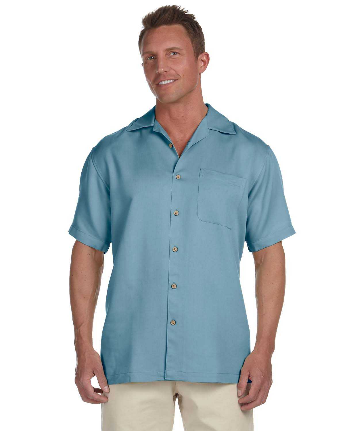Harriton M570 Men's Bahama Cord Camp Shirt | ApparelChoice.com