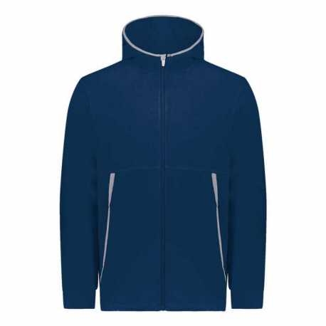 Augusta Sportswear 6859 Eco Revive Youth Polar Fleece Hooded Full-Zip Jacket