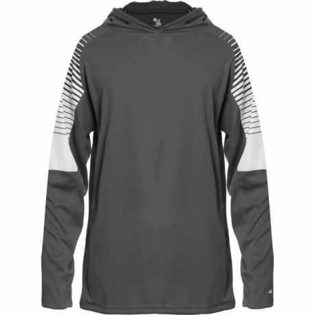 Badger 2211 Youth Lineup Hooded Long Sleeve T-Shirt