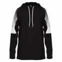 Badger 4211 Lineup Hooded Long Sleeve T-Shirt
