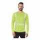 Bayside 3740 USA-Made Hi-Visibility Long Sleeve Performance T-Shirt - Segmented Tape