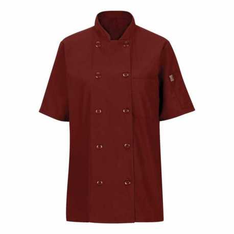 Chef Designs 045X Women's Mimix Short Sleeve Chef Coat with OilBlok