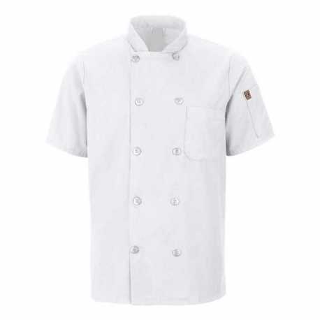 Chef Designs 046X Mimix Short Sleeve Chef Coat with OilBlok