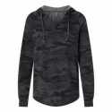 Independent Trading Co. PRM2500 Women's Lightweight California Wave Wash Hooded Sweatshirt